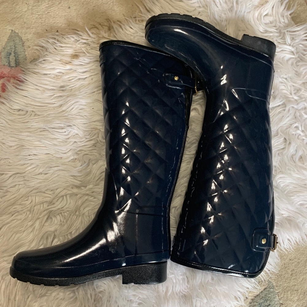 quilted rain boots
